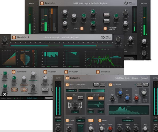 Solid State Logic VOCALSTRIP2, GUITARSTRIP, DRUMSTRIP